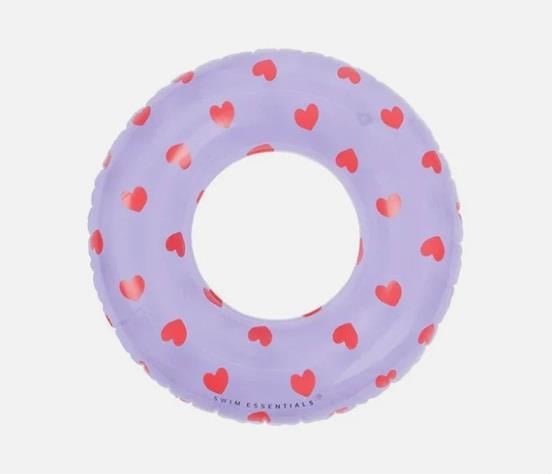 Swim Essentials Sweet Hearts Lilac Yüzme Simidi 55cm