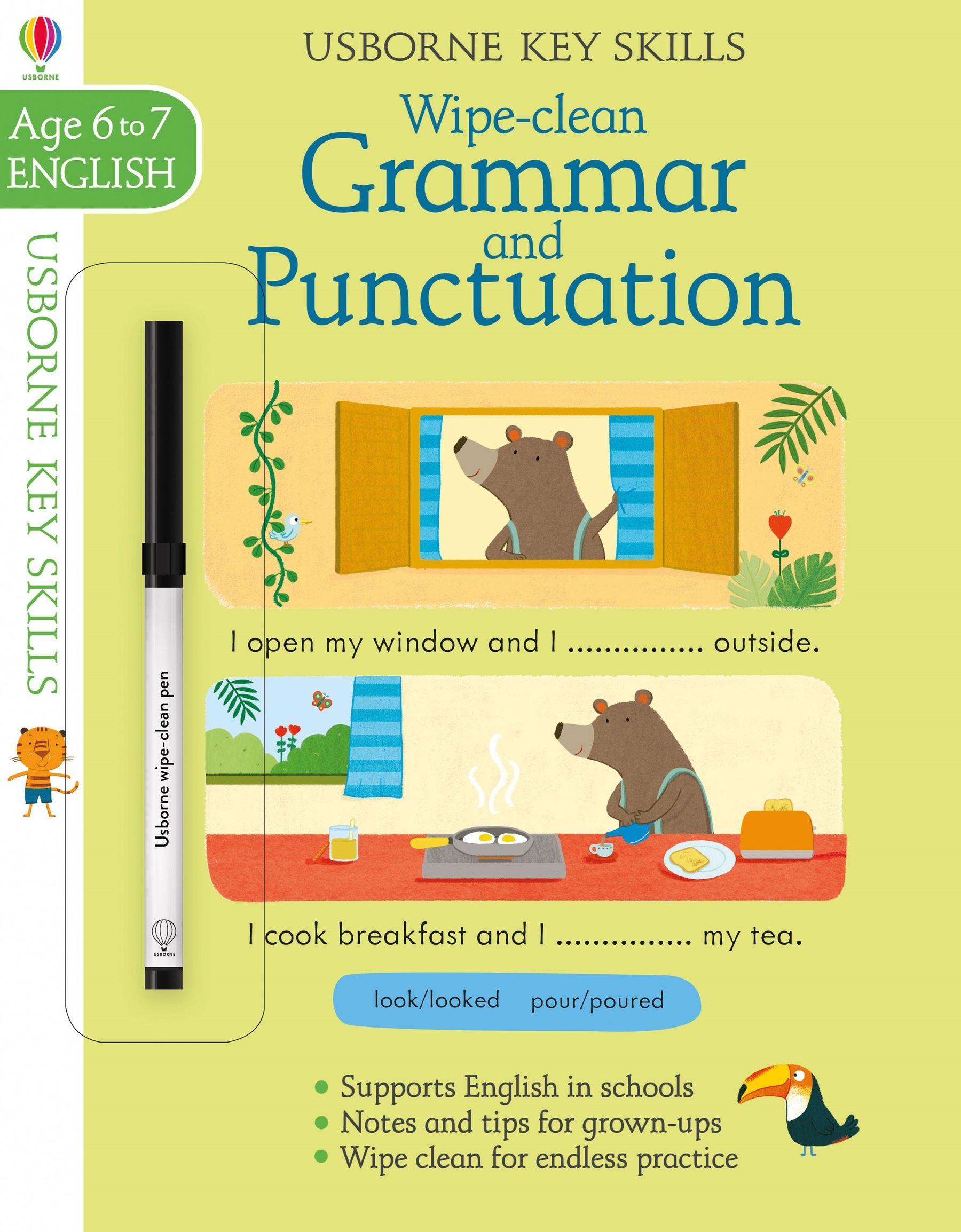 Usborne Key Skills Wipe-Clean Grammar & Punctuation 6-7