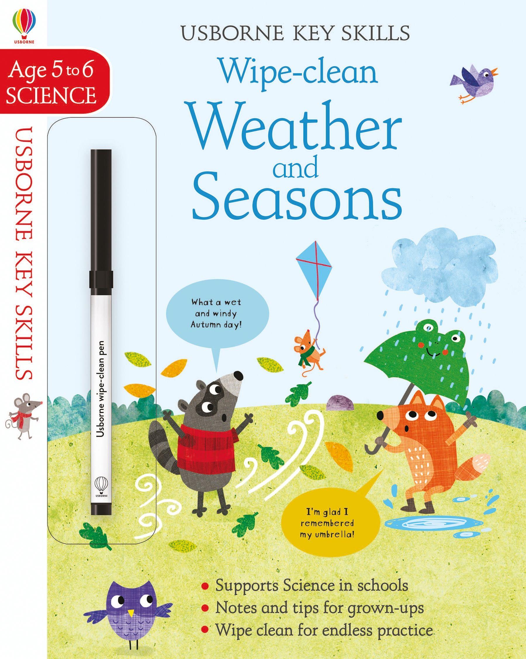 Usborne Key Skills Wipe-Clean Weather and Seasons 