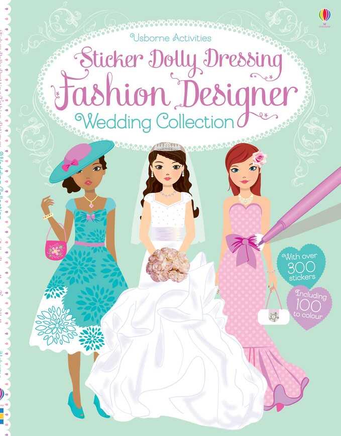 Usborne Sticker Dolly Dressing Fashion Designer Wedding