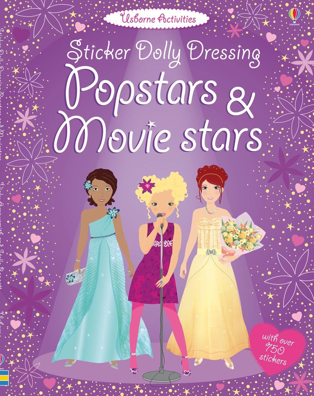 Usborne Sticker Dolly Dressing Popstars Movie Stars