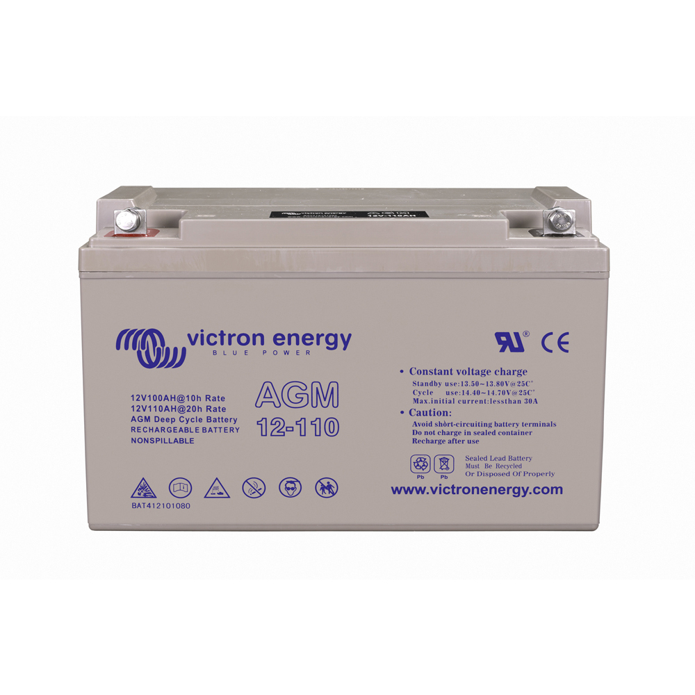 Victron Energy | 12V/110Ah AGM Deep Cycle Batt. | BAT412101084
