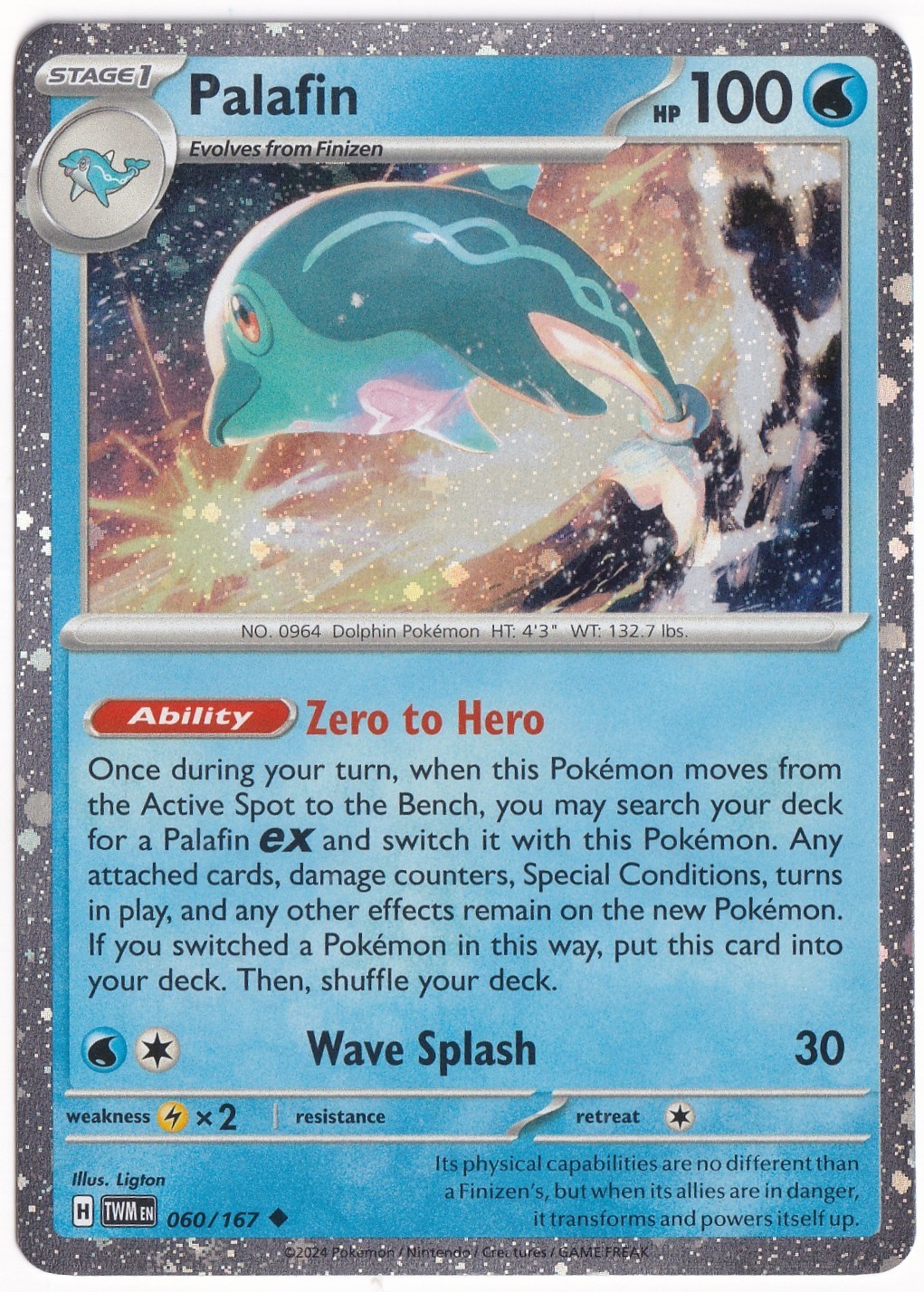 # Premium Kartlar #Palafin [Cosmos Holo] 060/167 - Twilight Masquerade - Pokemon Kartı (Mint)