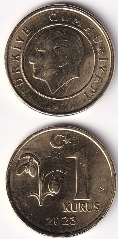 2005 ve Sonrası Dönem Madeni Paraları1 Kuruş (2023) ÇİL