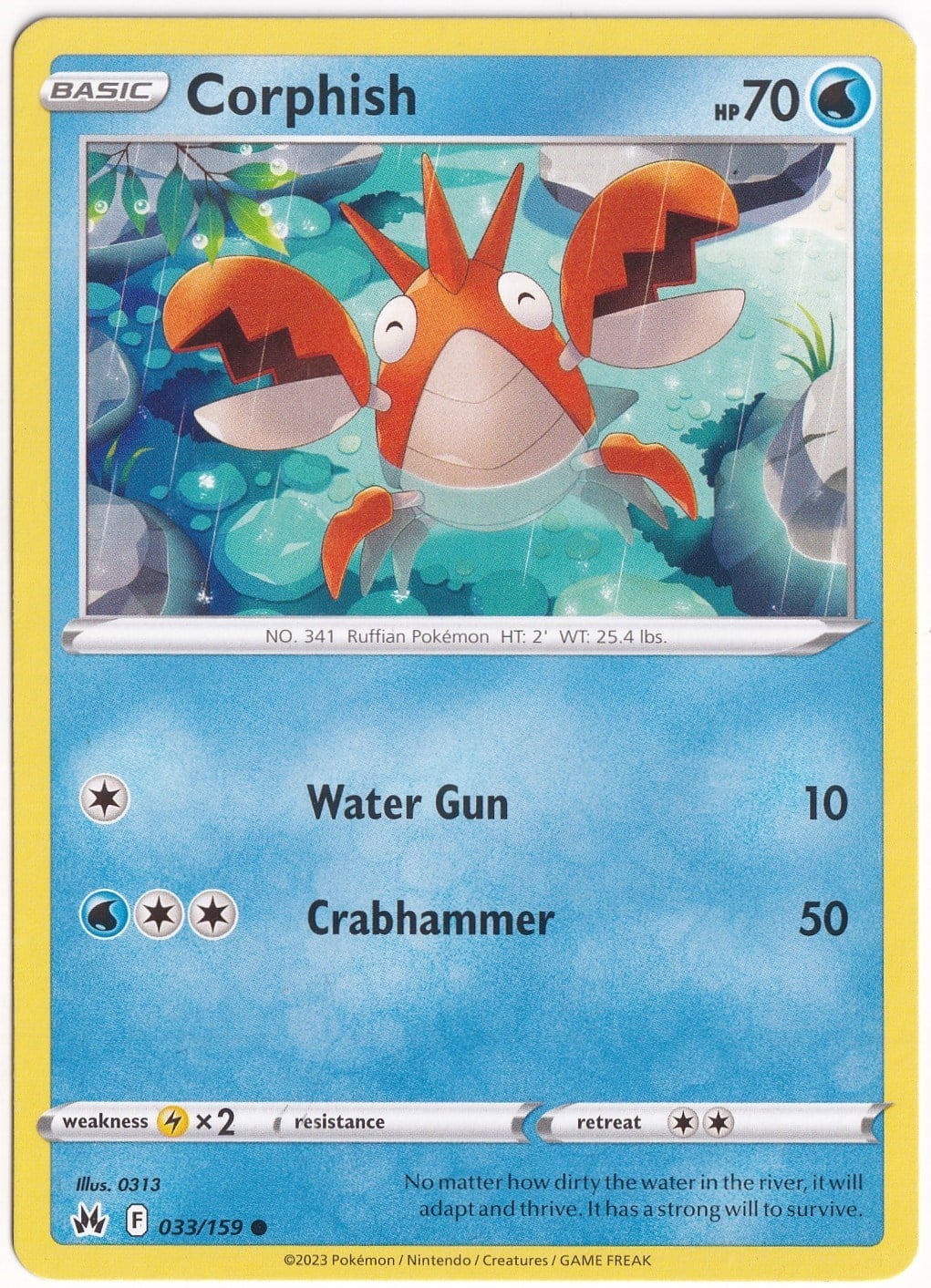 Crown ZenithCorphish #33 - Pokemon Crown Zenith - Pokemon Kartı (Mint)