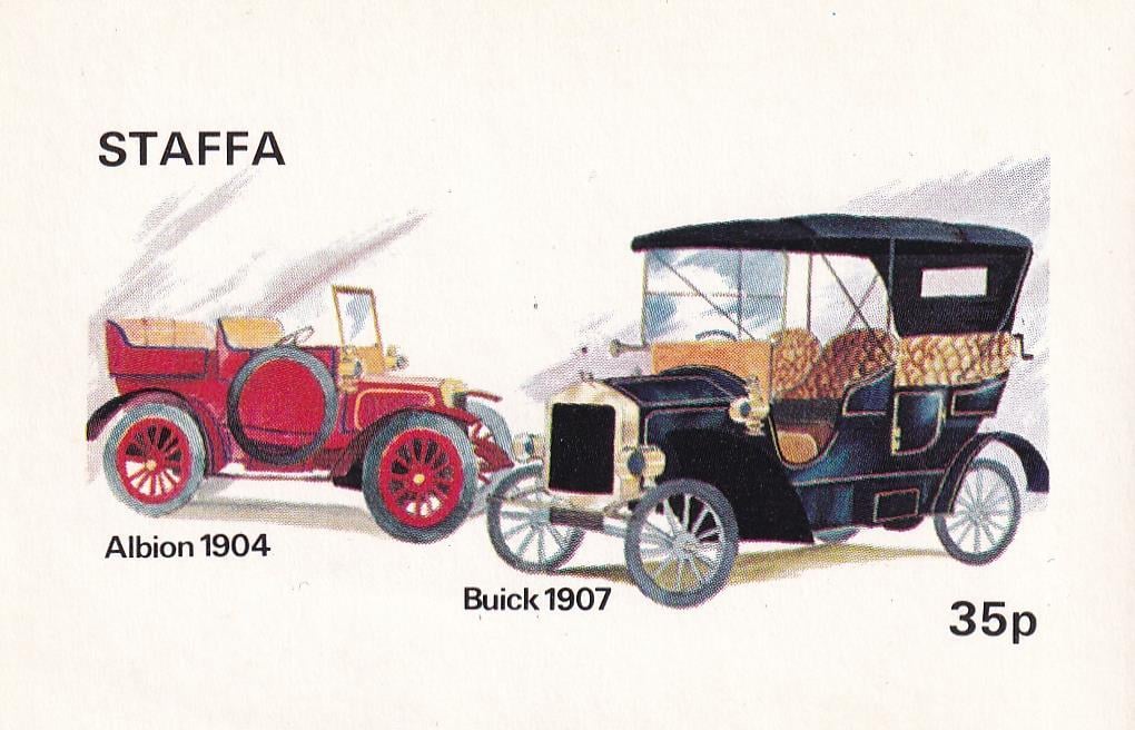 Staffa Adası İskoçya, CTO, 1972 Albion / Buick, Dantelsiz Blok Pul