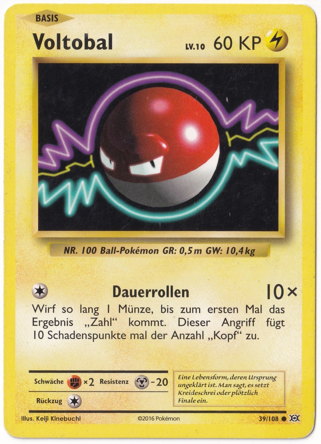 EvolutionsVoltorb #39 (Voltobal) - Pokemon Almanca Evolutions - Pokemon Kartı (NM- Near Mint)