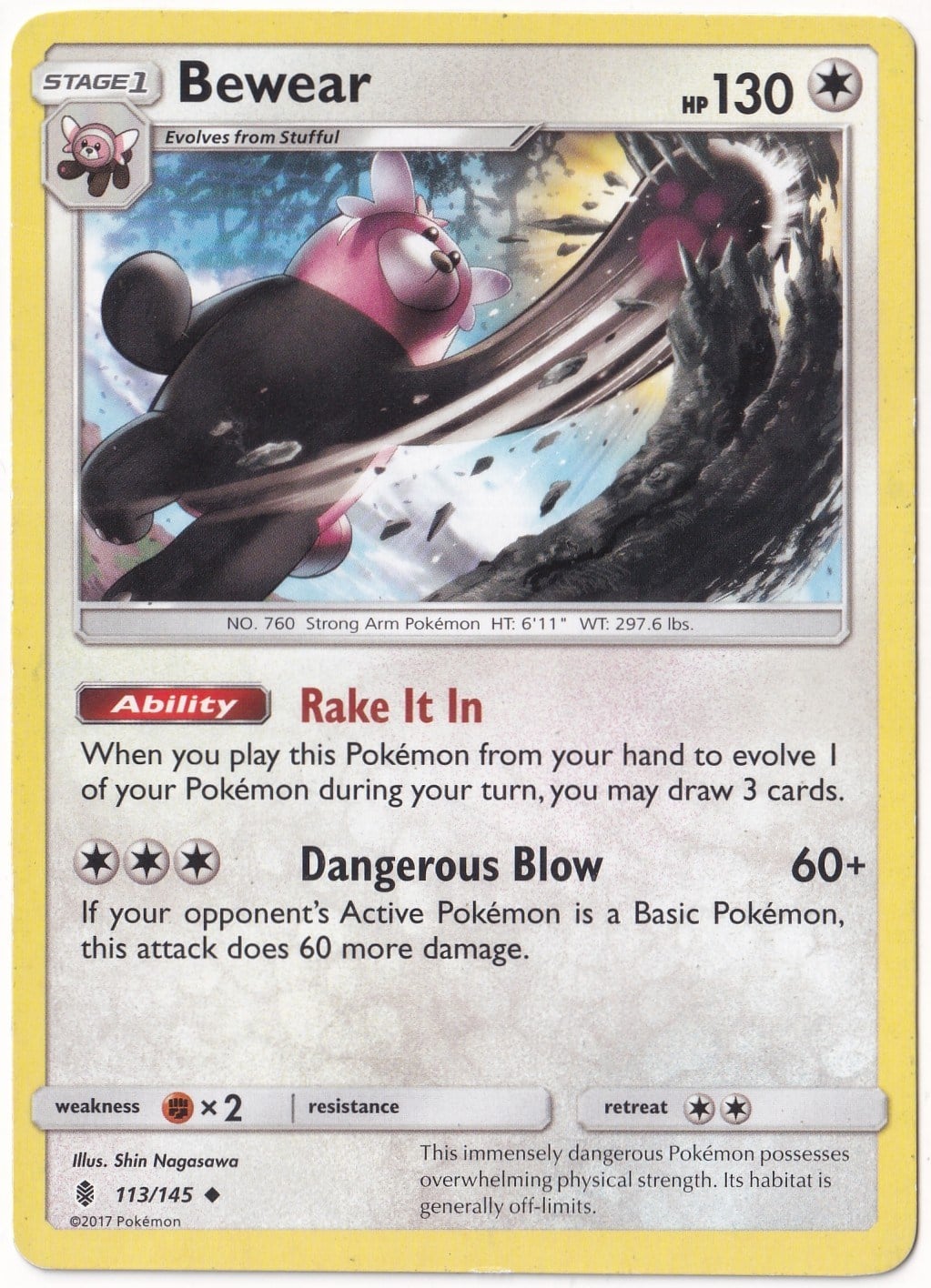 Guardians RisingBewear #113 - Pokemon Guardians Rising - Pokemon Kartı (Mint)