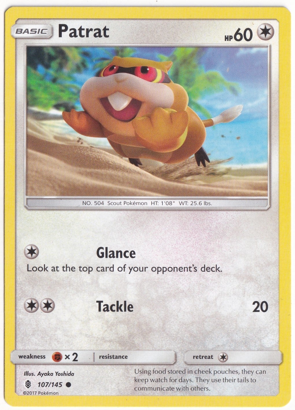 Guardians RisingPatrat #107 - Pokemon Guardians Rising - Pokemon Kartı (Mint)