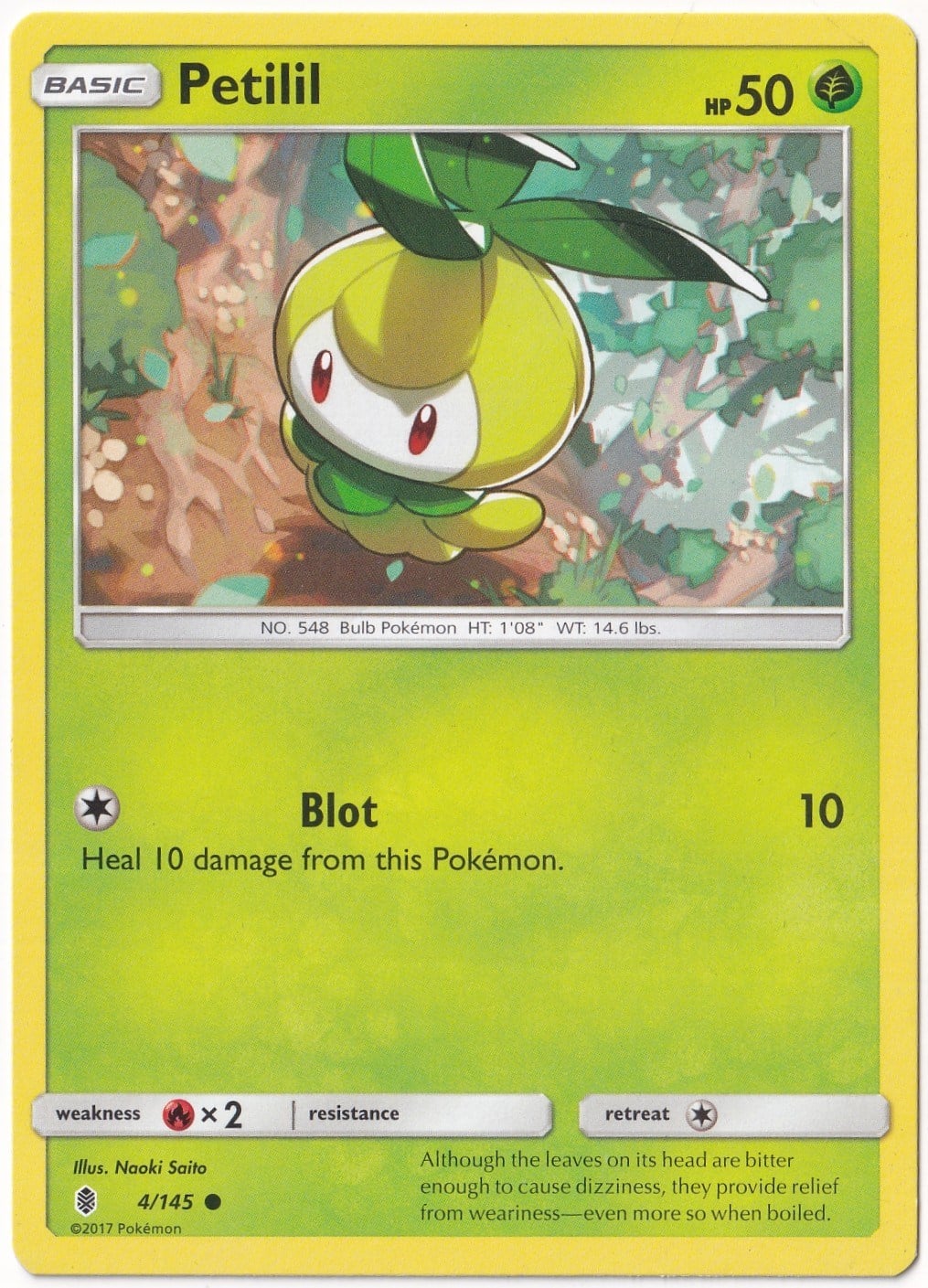 Guardians RisingPetilil #4 - Pokemon Guardians Rising - Pokemon Kartı (Mint)
