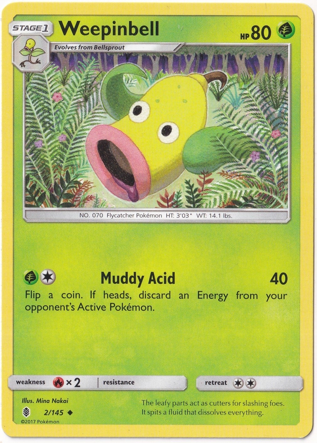 Guardians RisingWeepinbell #2 - Pokemon Guardians Rising - Pokemon Kartı (Mint)