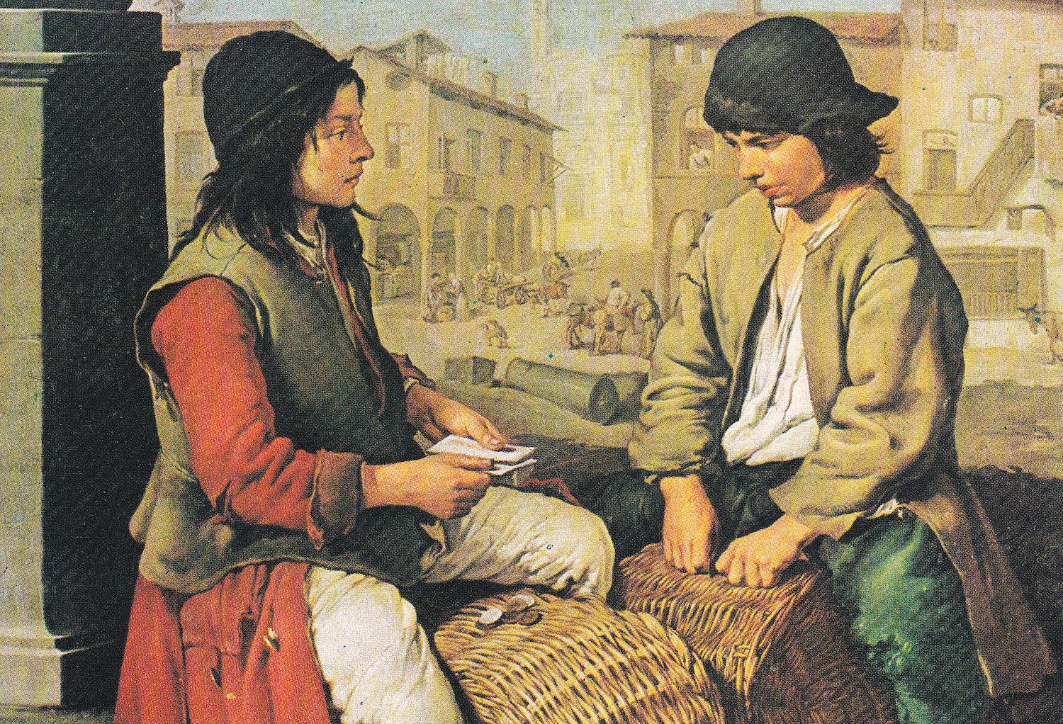 KartpostalCard Players by Giacomo Ceruti Kartpostalı