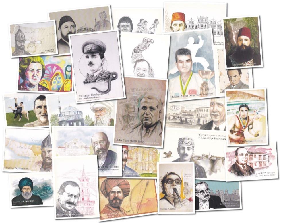 Kartpostalİzmit'in Değerleri Pul Serisi Kartpostal Koleksiyonu