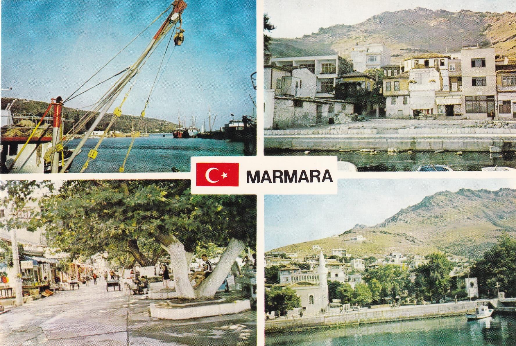 KartpostalMarmara Adasından dört görünüş Kartpostalı