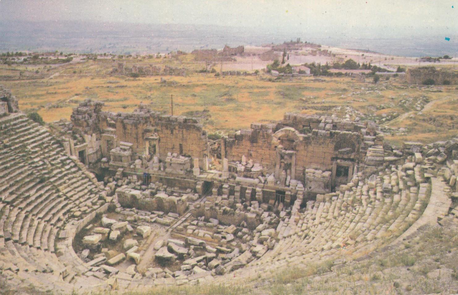 KartpostalPamukkale, Antik Hierapolis Tiyatrosu Kartpostalı