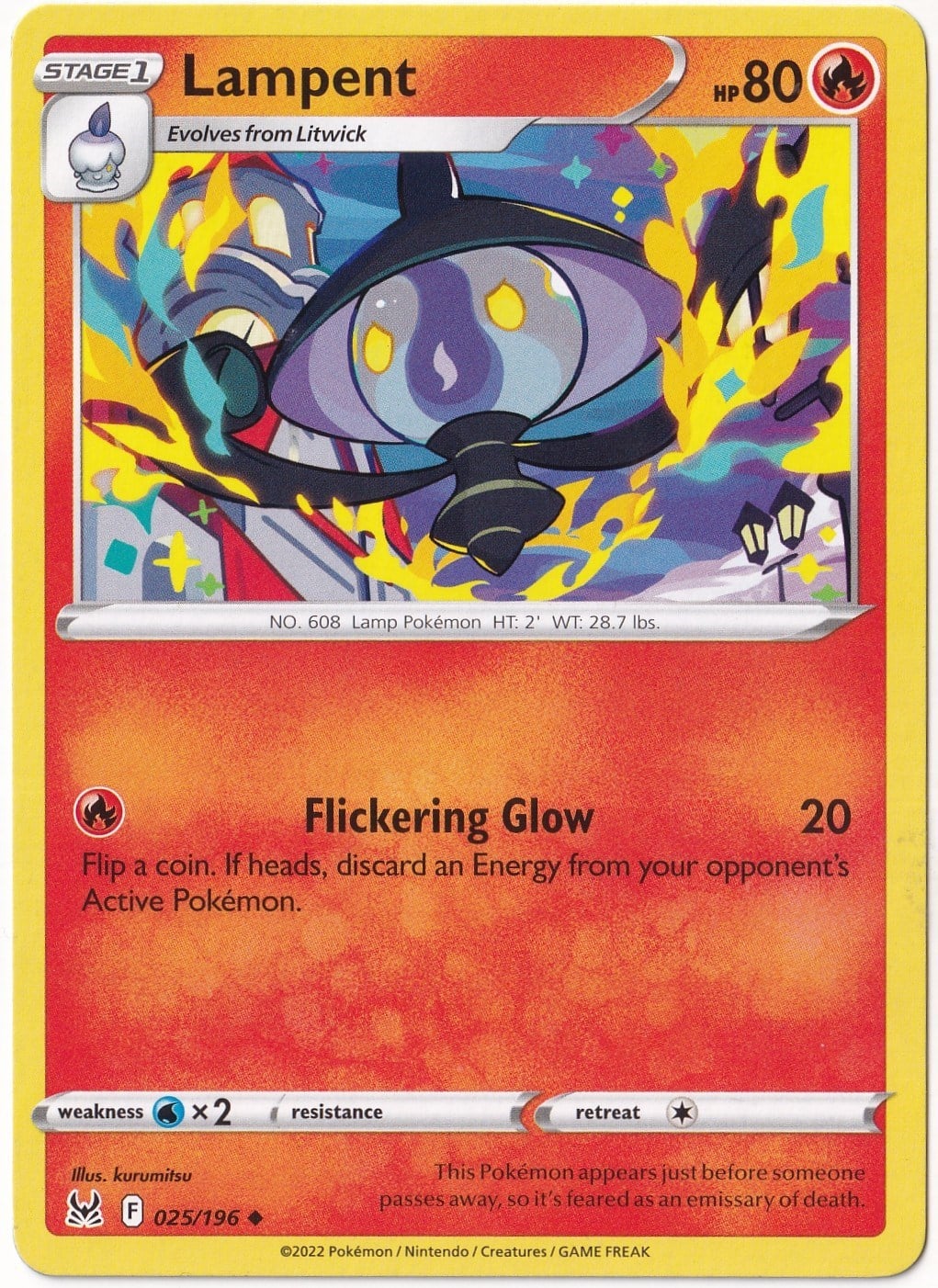Lost OriginLampent #25 - Pokemon Lost Origin - Pokemon Kartı (Mint)