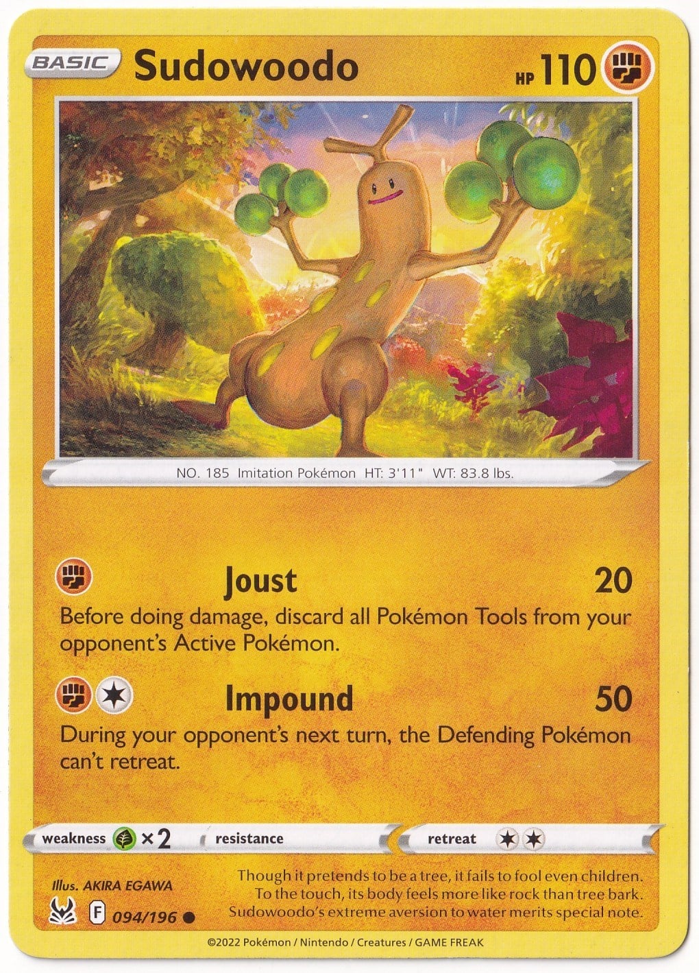 Lost OriginSudowoodo #94 - Pokemon Lost Origin - Pokemon Kartı (Mint)