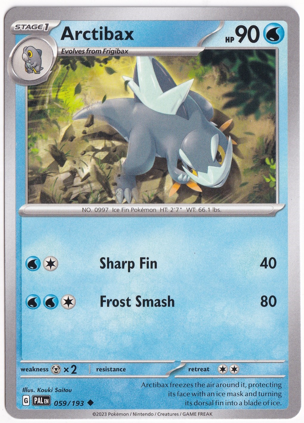 Paldea EvolvedArctibax 059/193 - Paldea Evolved - Pokemon Kartı (Mint)
