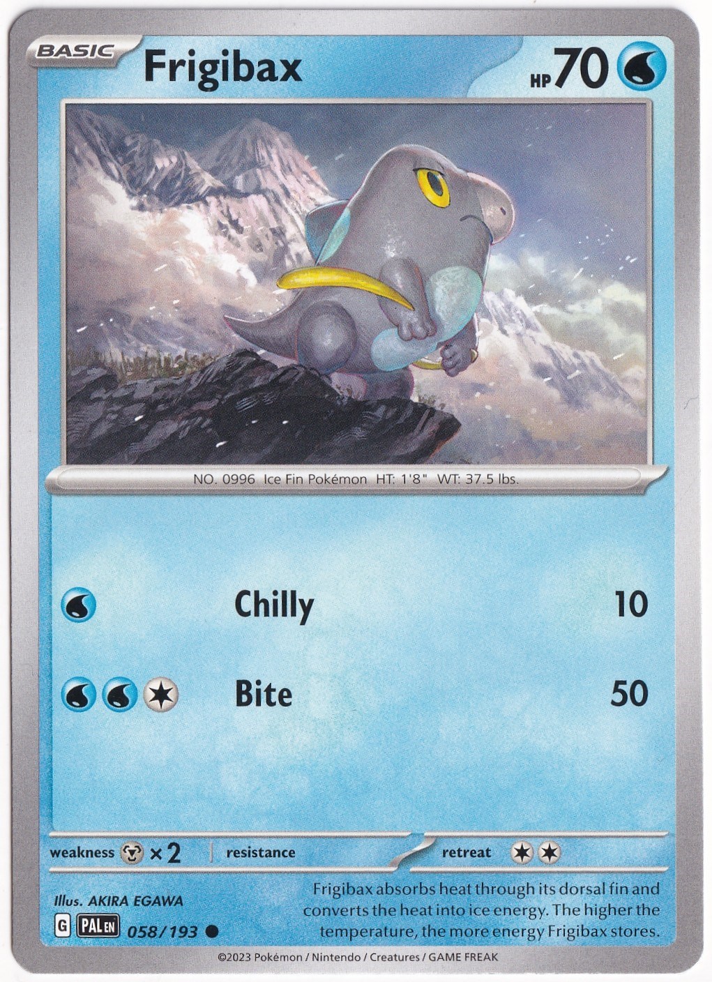 Paldea EvolvedFrigibax 058/193 - Paldea Evolved - Pokemon Kartı (Mint)