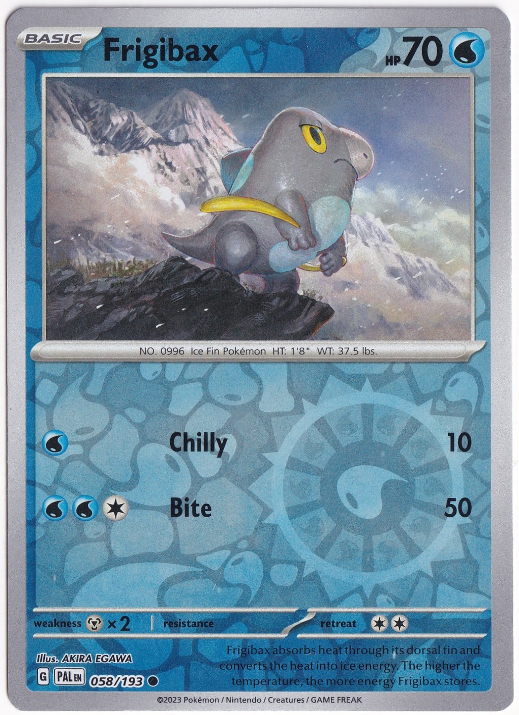 Paldea EvolvedFrigibax [Reverse Holo] 058/193 - Paldea Evolved - Pokemon Kartı (Mint)