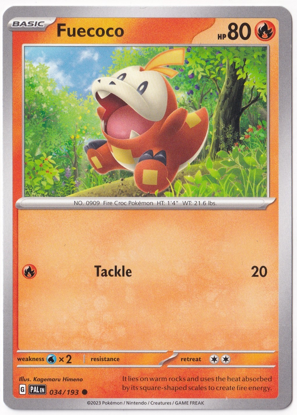 Fuecoco 034/193 - Paldea Evolved - Pokemon Kartı (Mint)
