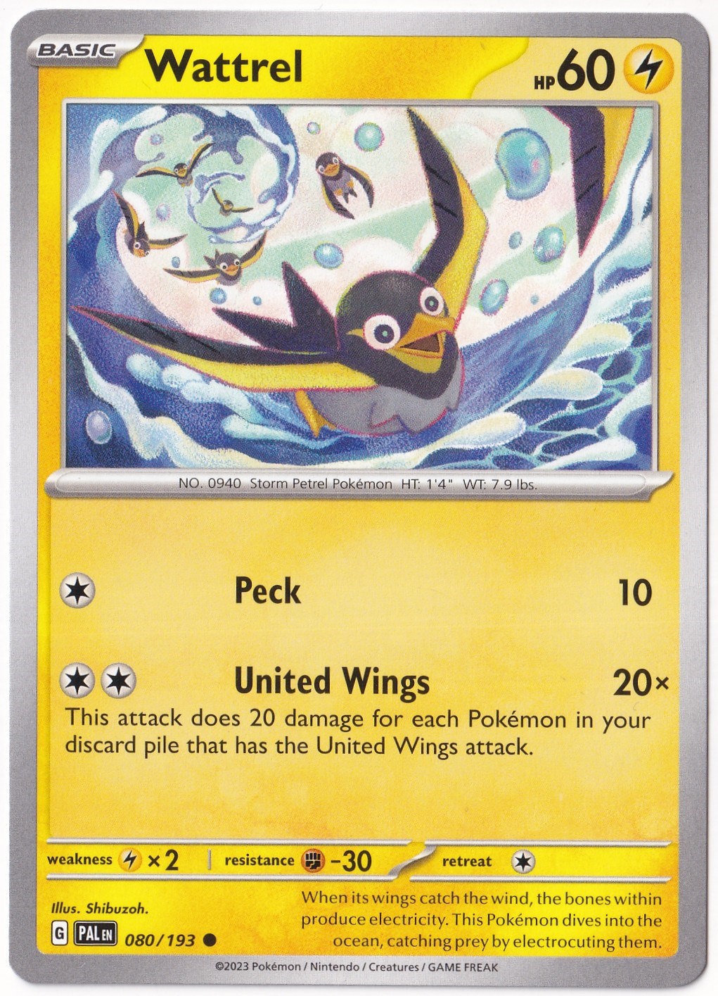Paldea EvolvedWattrel 080/193 - Paldea Evolved - Pokemon Kartı (Mint)