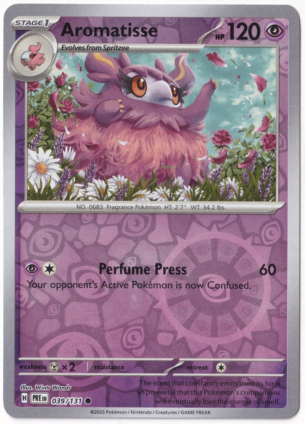 Prismatic EvolutionsAromatisse [Reverse] #39 - Prismatic Evolutions - Pokemon Kartı (Mint)