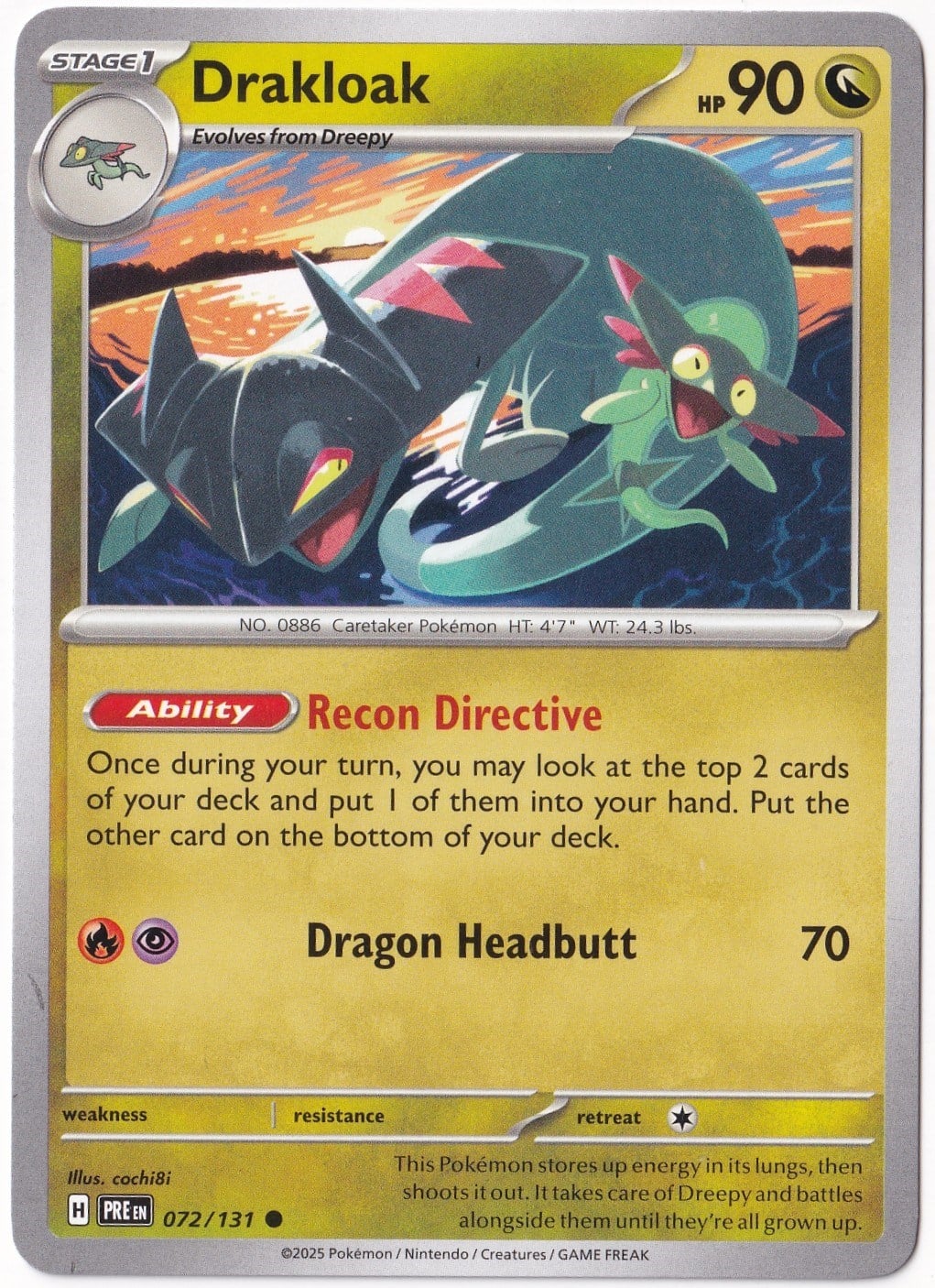 Prismatic EvolutionsDrakloak 072/131 - Prismatic Evolutions - Pokemon Kartı (Mint)