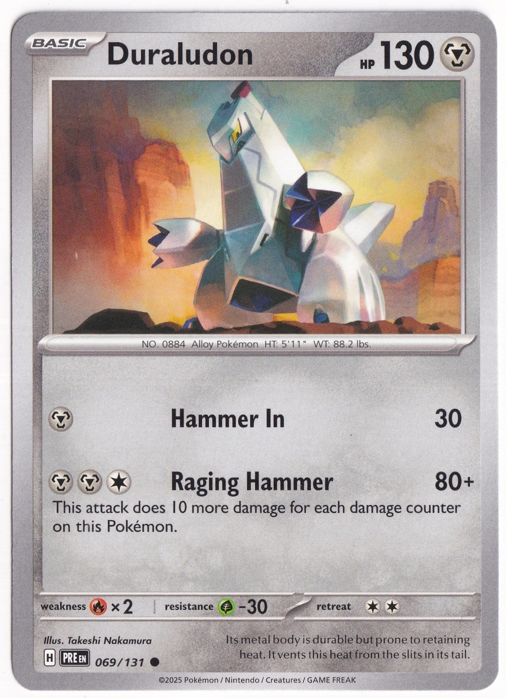Prismatic EvolutionsDuraludon 069/131 - Prismatic Evolutions - Pokemon Kartı (Mint)