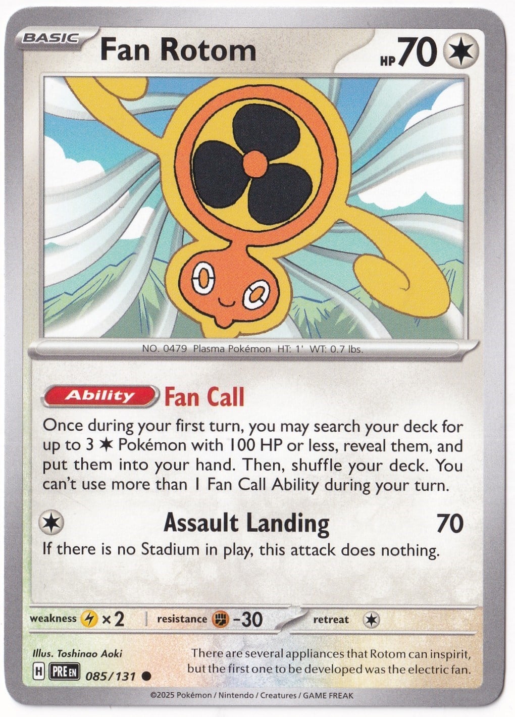 Prismatic EvolutionsFan Rotom 085/131 - Prismatic Evolutions - Pokemon Kartı (Mint)