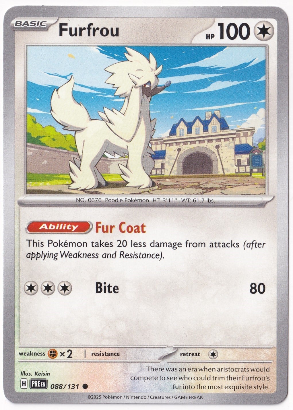 Prismatic EvolutionsFurfrou 088/131 - Prismatic Evolutions - Pokemon Kartı (Mint)