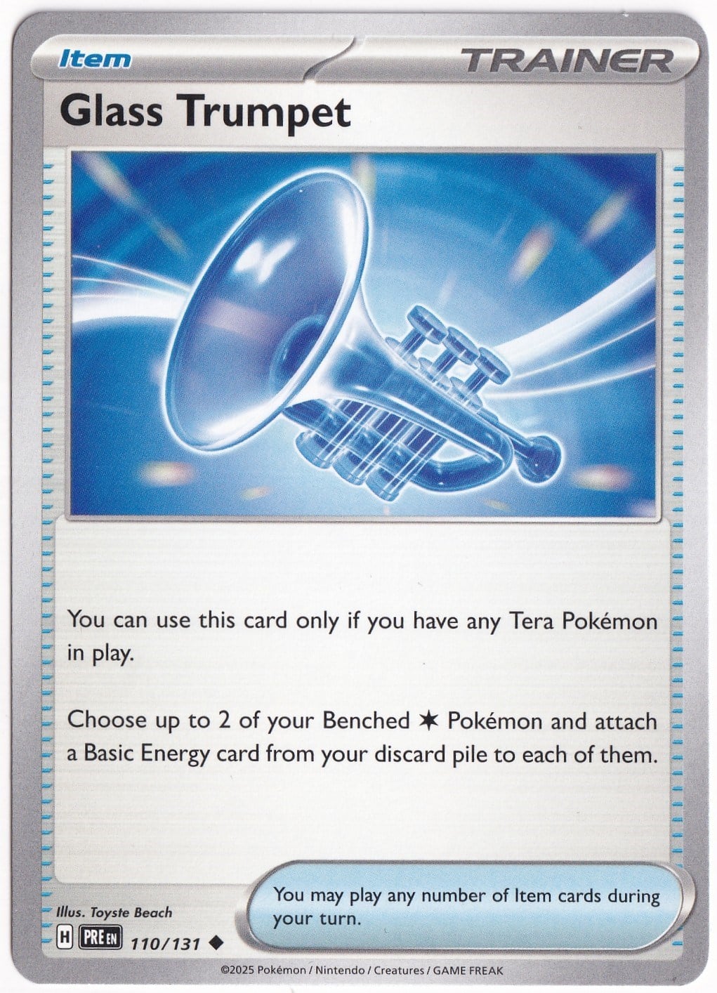 Prismatic EvolutionsGlass Trumpet 110/131 - Prismatic Evolutions - Pokemon Kartı (Mint)