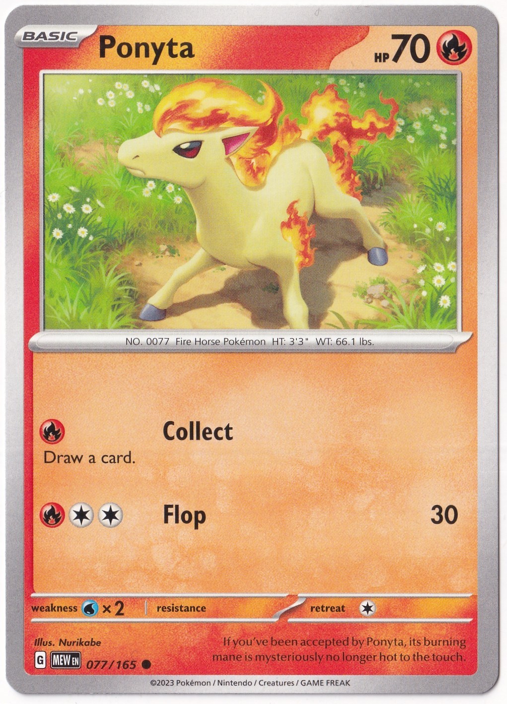 Scarlet & Violet 151Ponyta #77 - Pokemon Scarlet & Violet 151 - Pokemon Kartı (Mint)