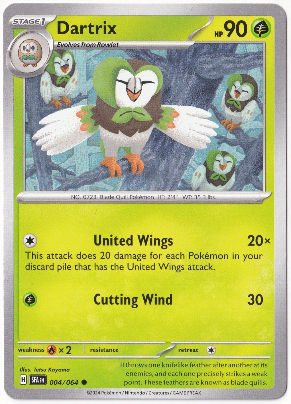 Shrouded FableDartrix #4 Pokemon Shrouded Fable Pokemon Oyun Kartı