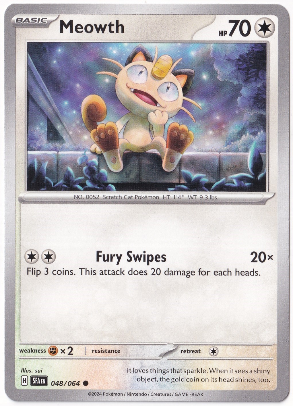 Shrouded FableMeowth 048/064 - Shrouded Fable - Pokemon Kartı (Mint)