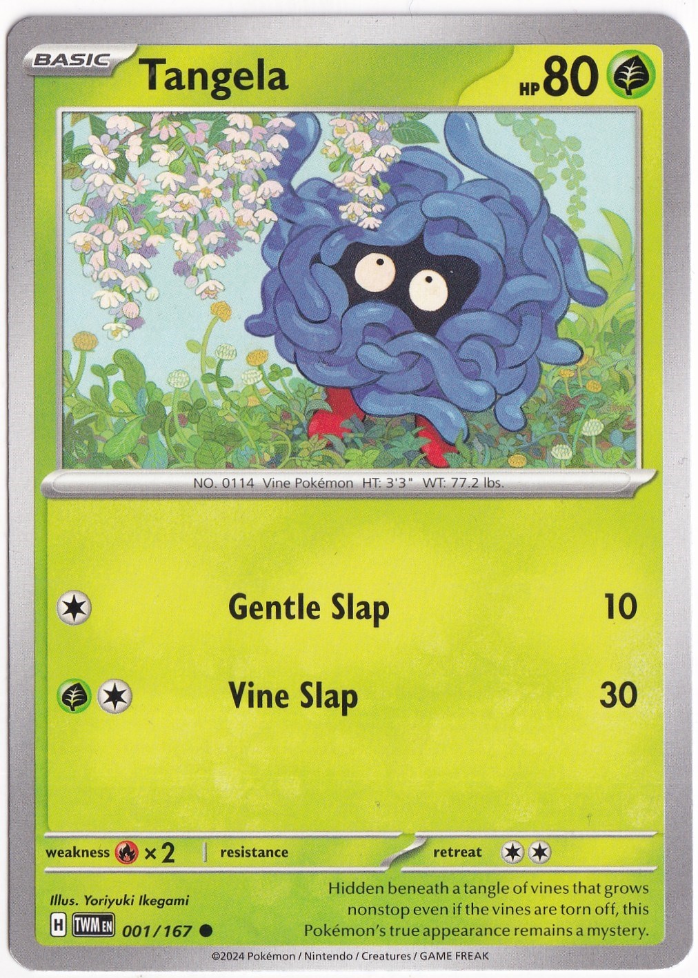 Shrouded FableTangela #1 Pokemon Twilight Masquerade Pokemon Oyun Kartı