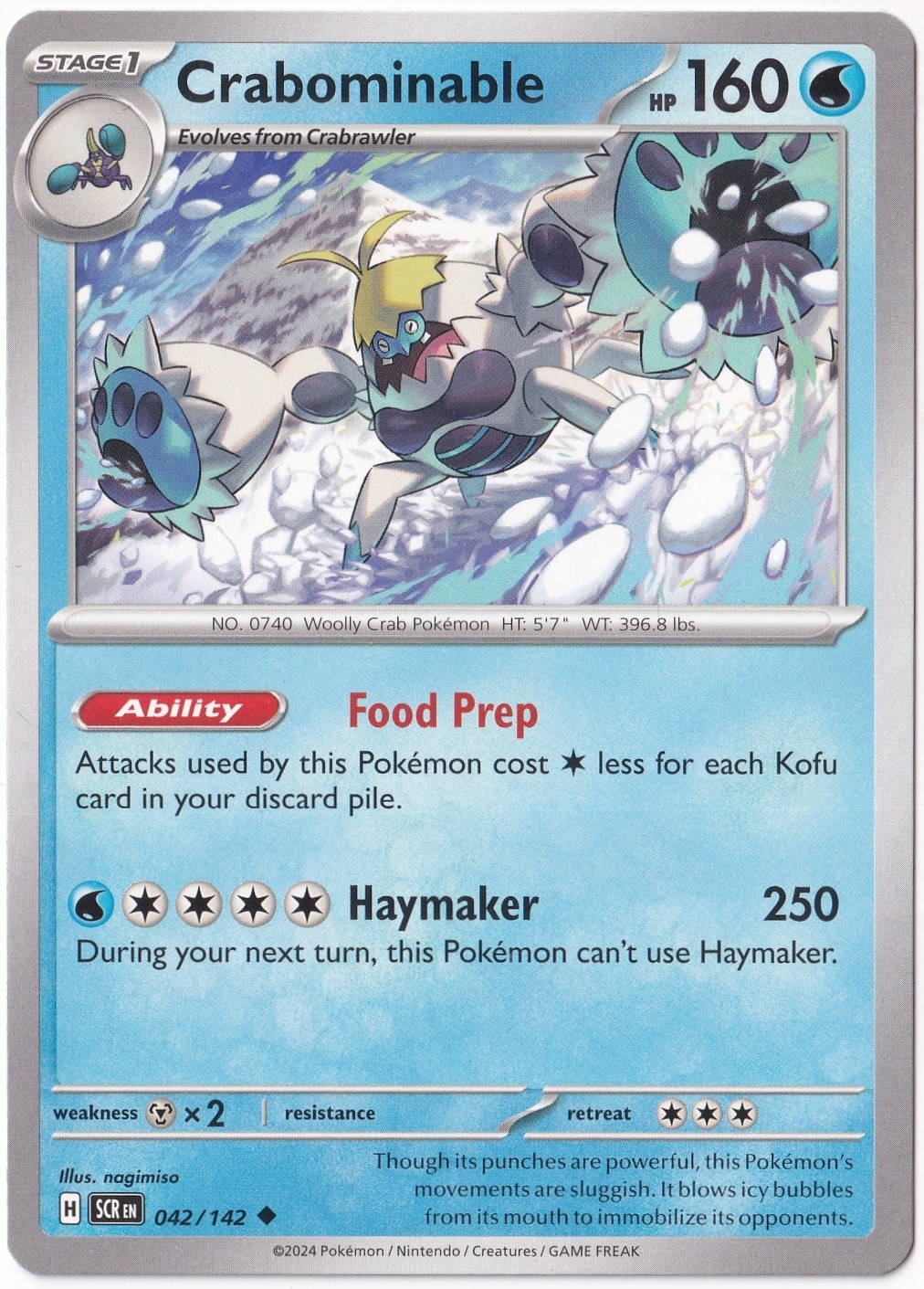 Stellar CrownCrabominable 042/142 - Stellar Crown - Pokemon Kartı (Mint)