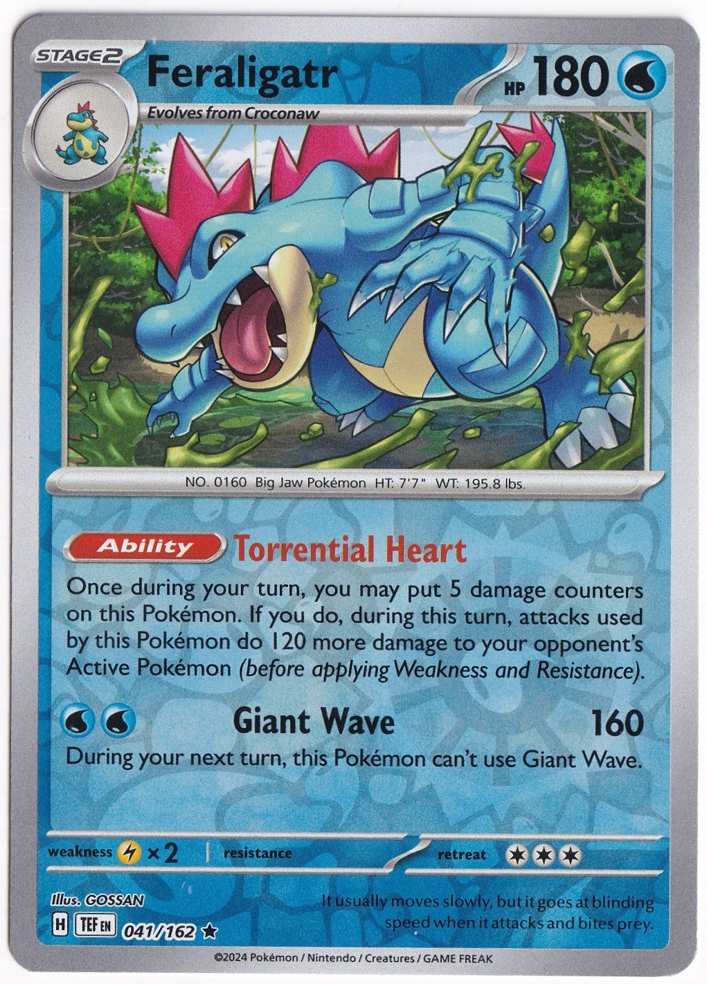 Temporal ForcesFeraligatr [Reverse Holo] 041/162 - Temporal Forces - Pokemon Kartı (Mint)