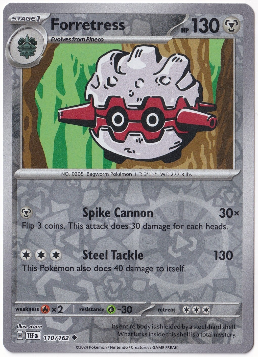 Temporal ForcesForretress [Reverse Holo] 110/162 - Temporal Forces - Pokemon Kartı (Mint)