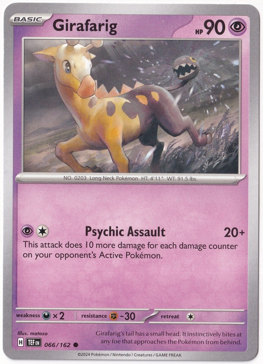 Temporal ForcesGirafarig 066/162 - Temporal Forces - Pokemon Kartı (Mint)