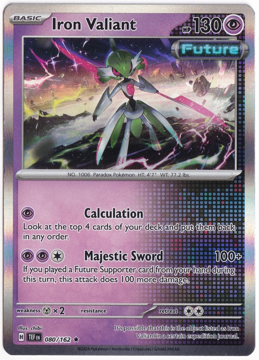 Temporal ForcesIron Valiant 080/162 - Temporal Forces - Pokemon Kartı (Mint)
