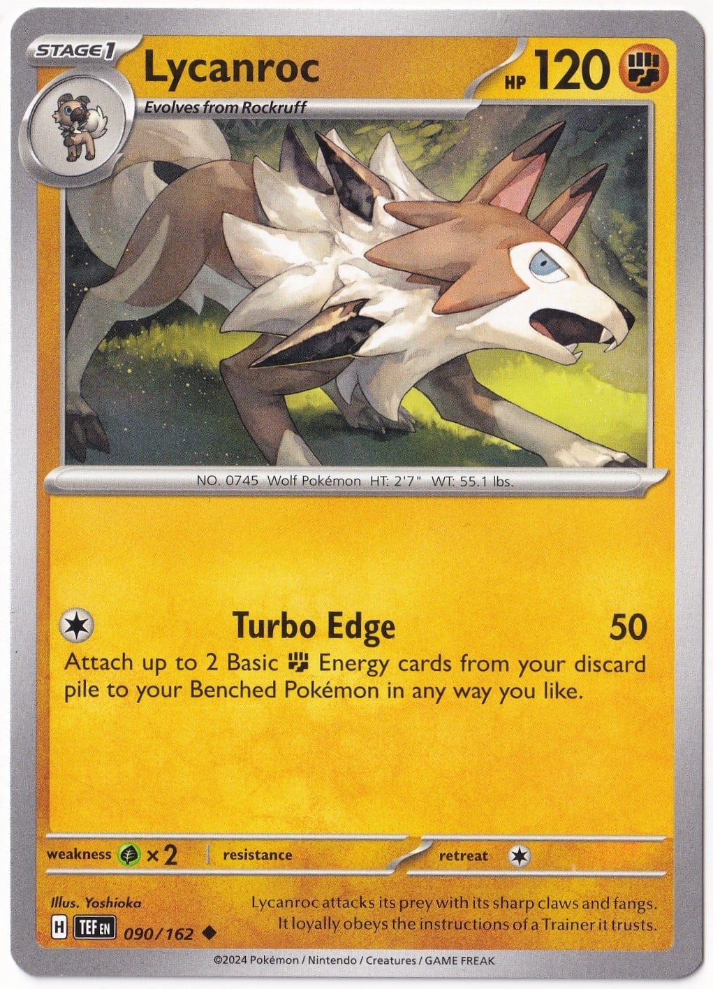 Temporal ForcesLycanroc 090/162 - Temporal Forces - Pokemon Kartı (Mint)
