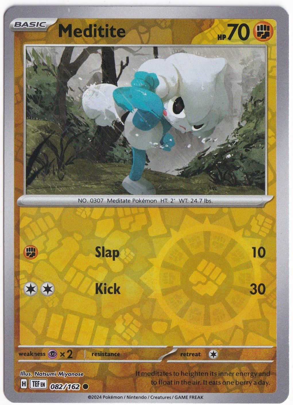 Temporal ForcesMeditite [Reverse Holo] 082/162 - Temporal Forces - Pokemon Kartı (Mint)