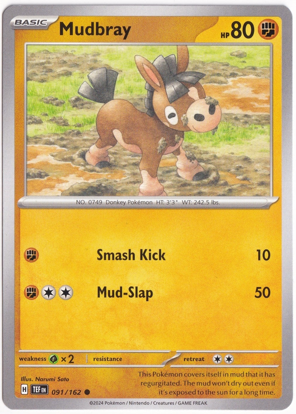 Temporal ForcesMudbray 091/162 - Temporal Forces - Pokemon Kartı (Mint)