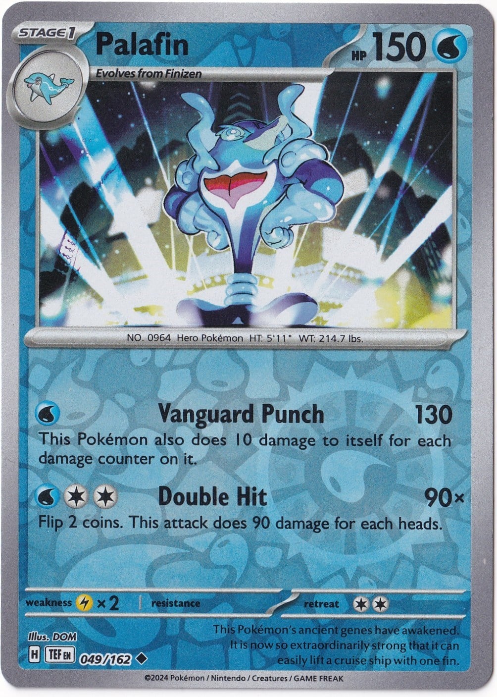 Temporal ForcesPalafin [Reverse Holo] 049/162 - Temporal Forces - Pokemon Kartı (Mint)