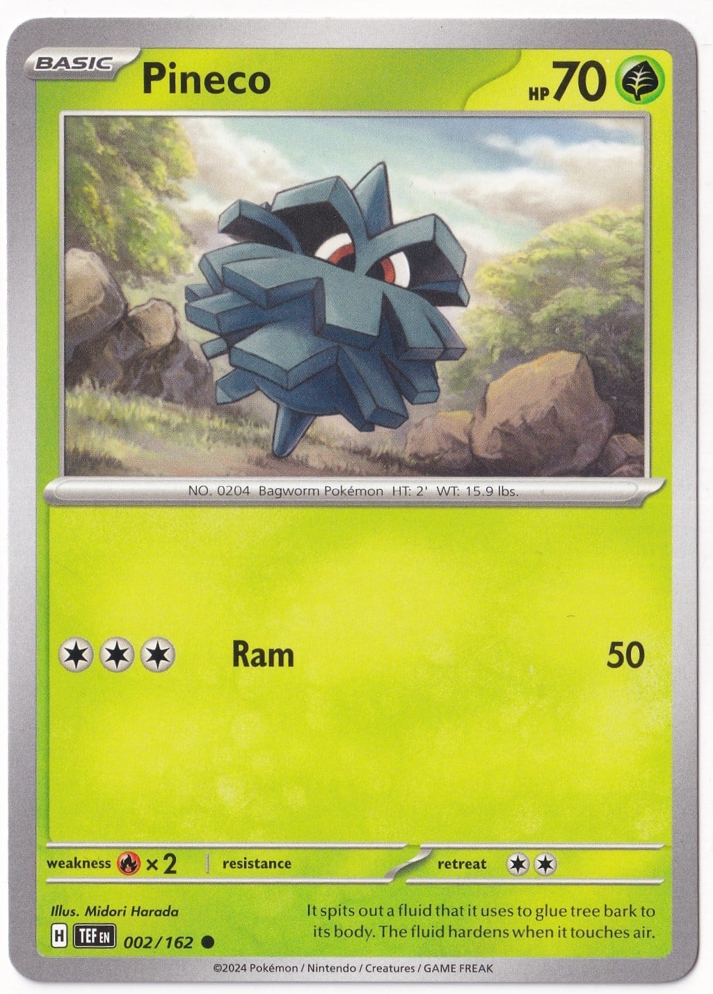 Temporal ForcesPineco 002/162 - Temporal Forces - Pokemon Kartı (Mint)