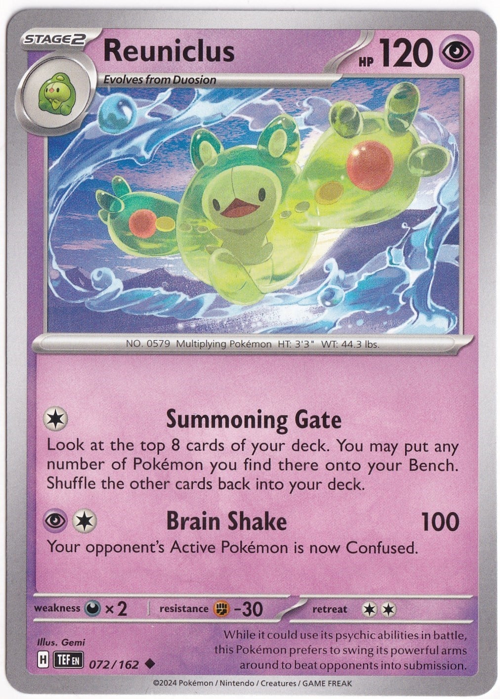 Temporal ForcesReuniclus 072/162 - Temporal Forces - Pokemon Kartı (Mint)