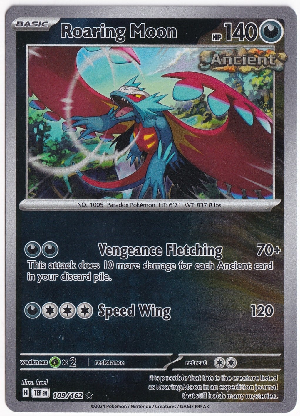 Temporal ForcesRoaring Moon [Reverse Holo] 109/162 - Temporal Forces - Pokemon Kartı (Mint)