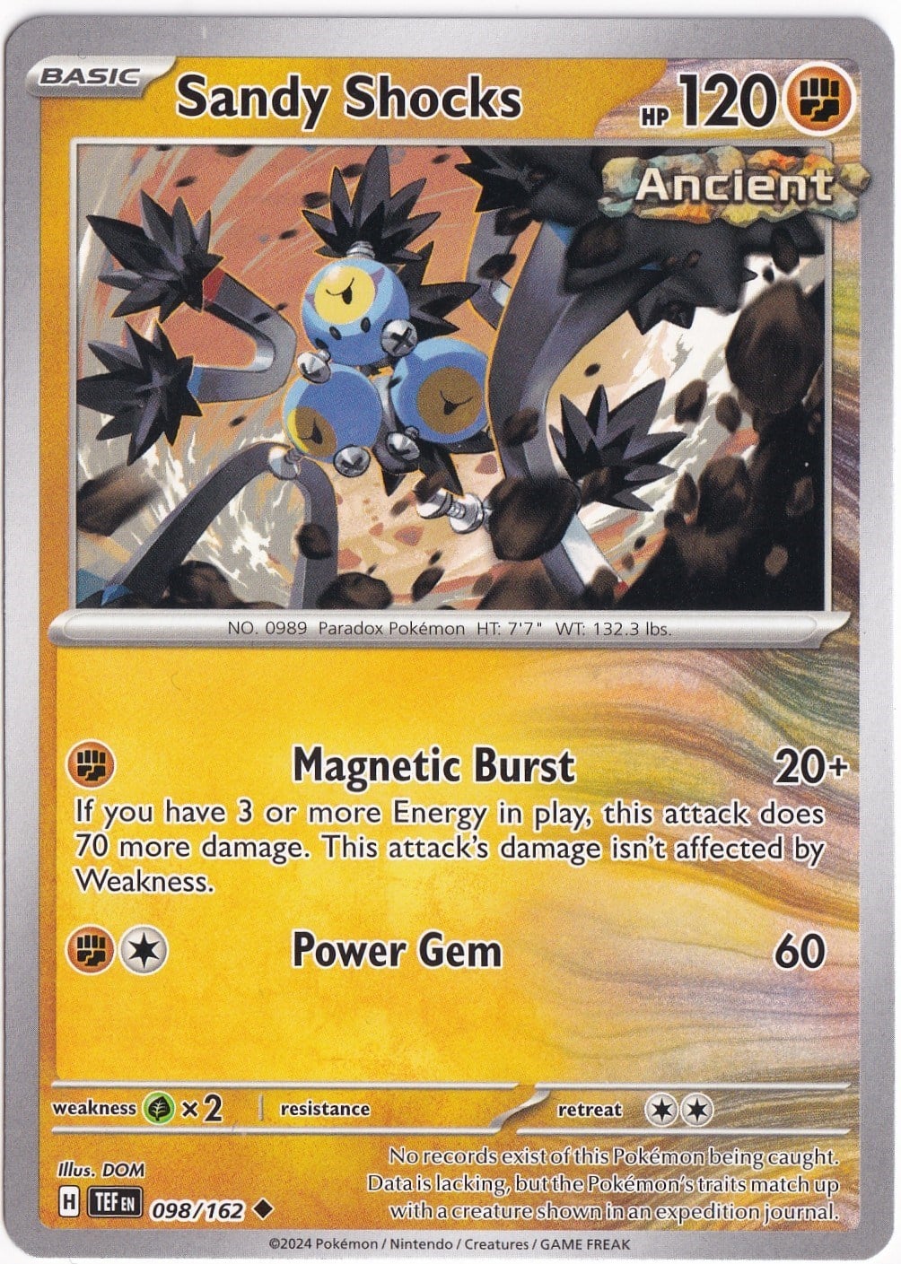 Temporal ForcesSandy Shocks 098/162 - Temporal Forces - Pokemon Kartı (Mint)