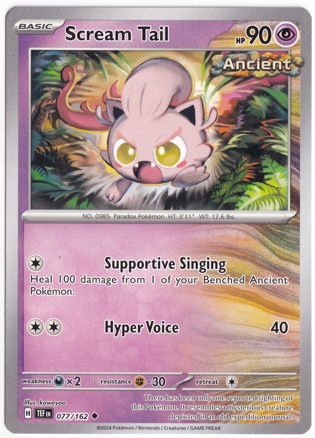 Temporal ForcesScream Tail 077/162 - Temporal Forces - Pokemon Kartı (Mint)